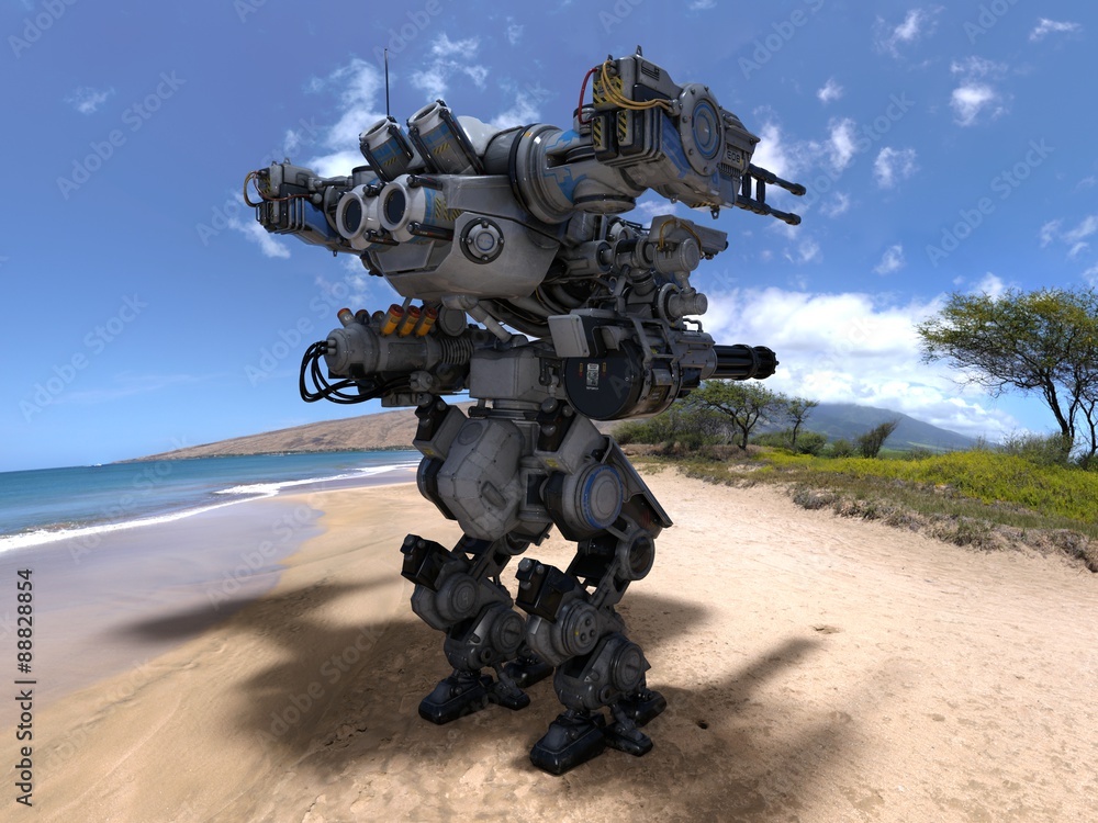 Obraz premium 戦闘ロボット