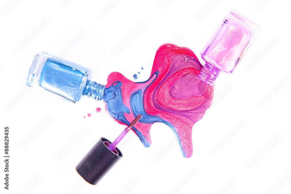 Spilled Pink Nail Polish | Just Dough It!