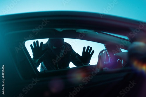 Photography Car Robbery Concept