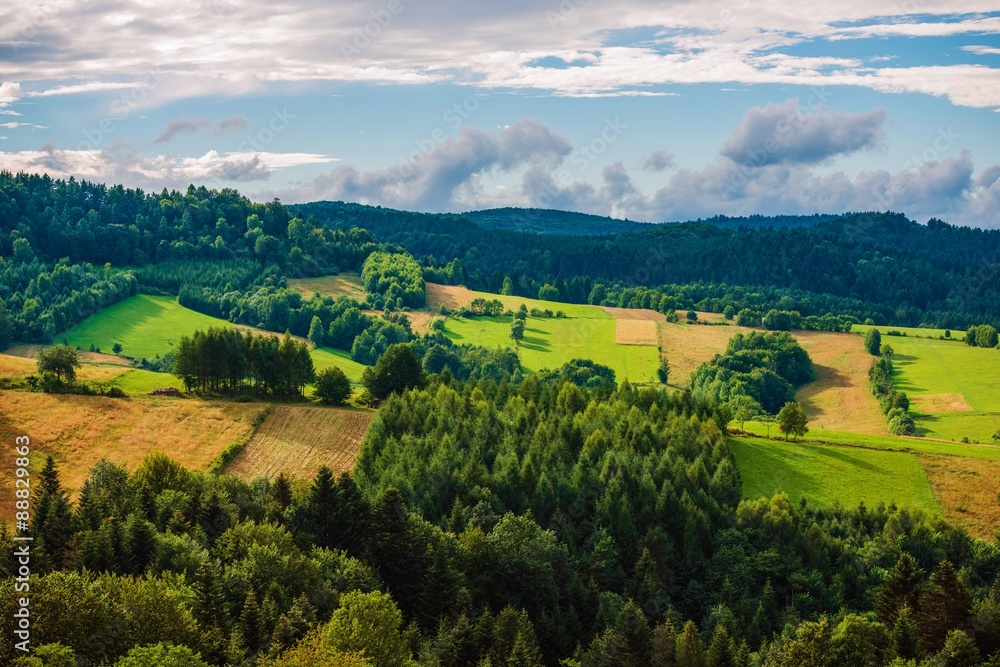 Obraz premium Poland Bieszczady Landscape