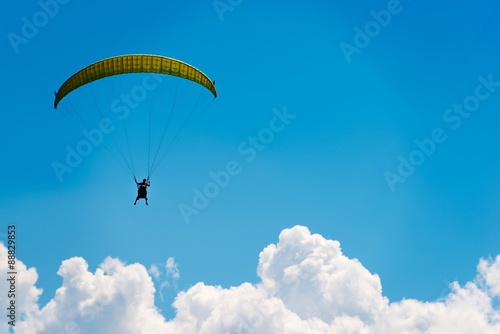 Parachute Over Blue Sky