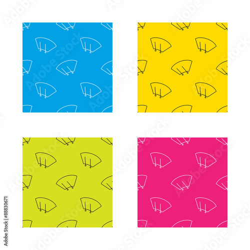 Windscreen wipers icon. Windshield sign.