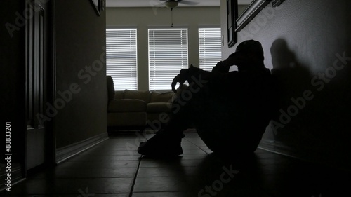 Soldier's silhouette with PTSD, MEDIUM, 4K