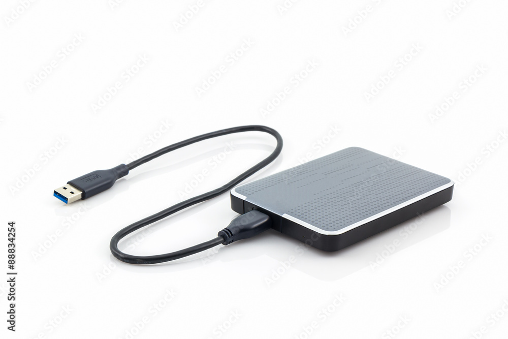 External hard drive for backup. External hard drive for backup.