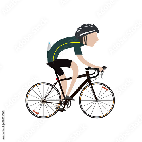 Fototapeta Naklejka Na Ścianę i Meble -  Cycling sport bicycle man
