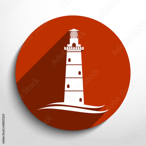 Vector lighthouse icon