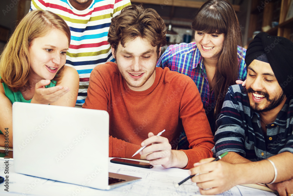 Diverse Architect People Group Working Concept Diverse Architect People Group Working Concept