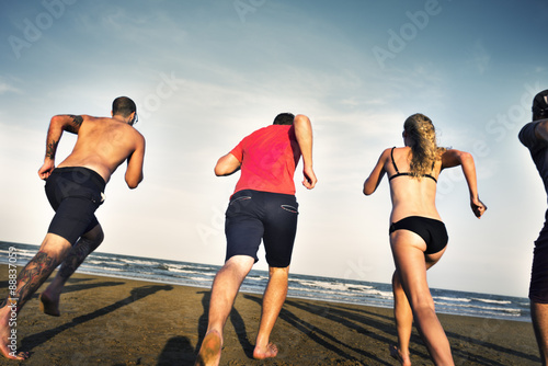 Summer Beach Friendship Holiday Vacation Concept