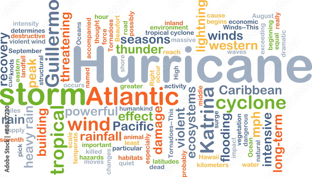 Hurricane background concept