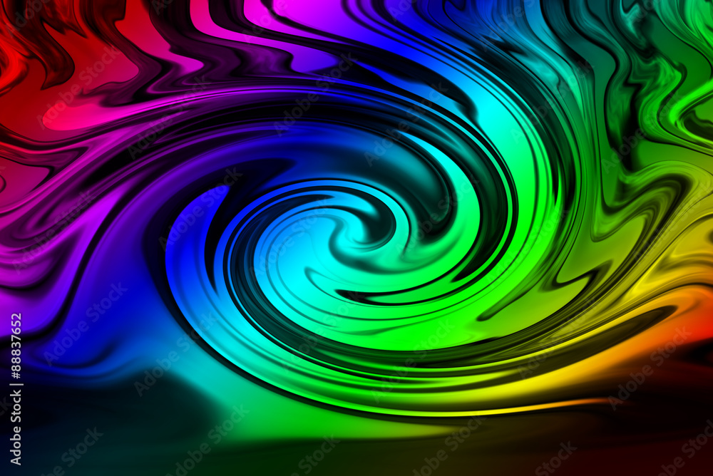 Fototapeta premium Abstract colorful twirl background