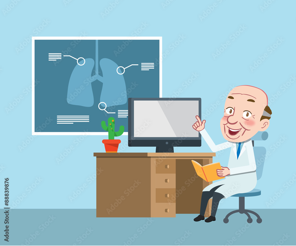 Drawing flat character design medical doctor concept ,vector illustration Drawing flat character design medical doctor concept ,vector illustration