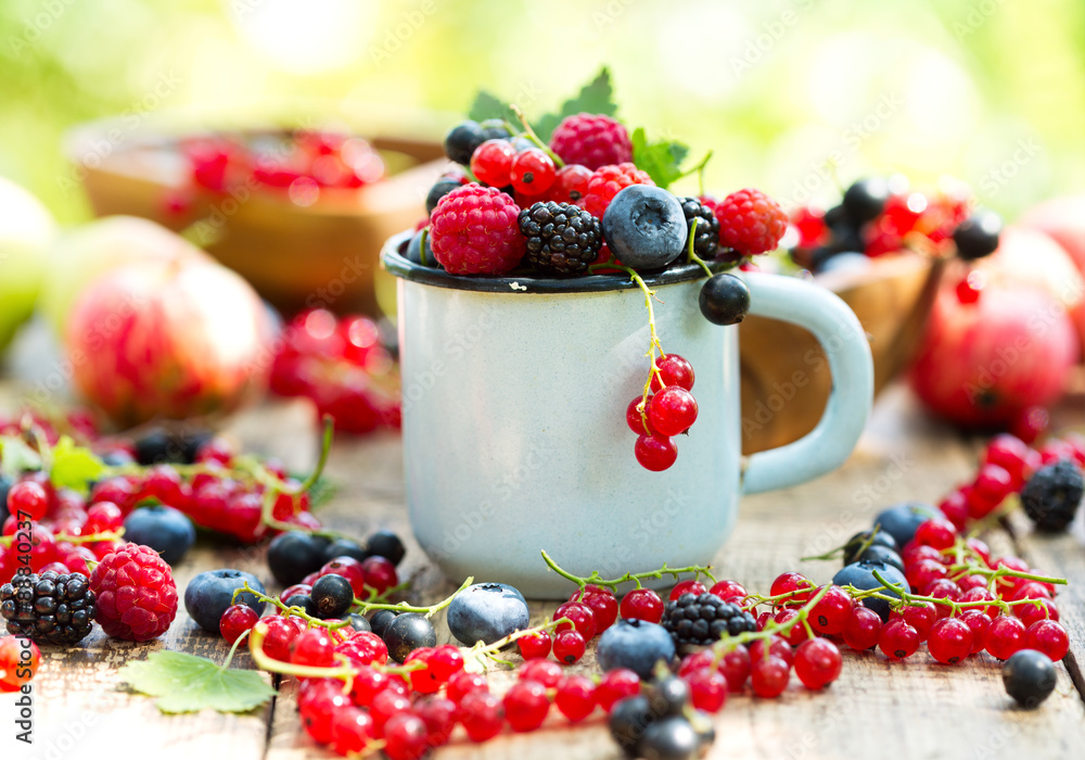 fresh berries in a cup fresh berries in a cup