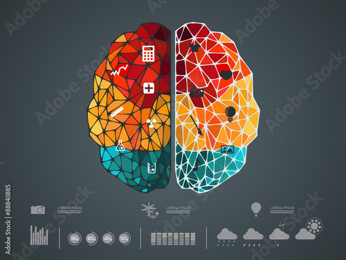 vector illustration of a brain icon