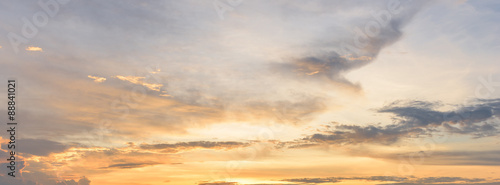 Panorama, sky sunset background