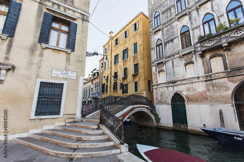 Bridge over canal in Venice, Italy