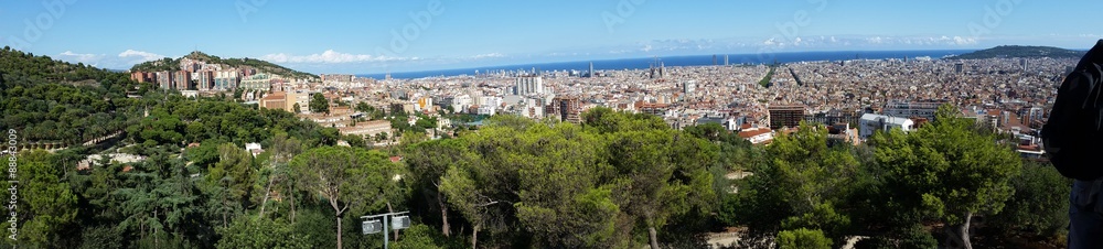 Magnifique vue Panoramique de Barcelone