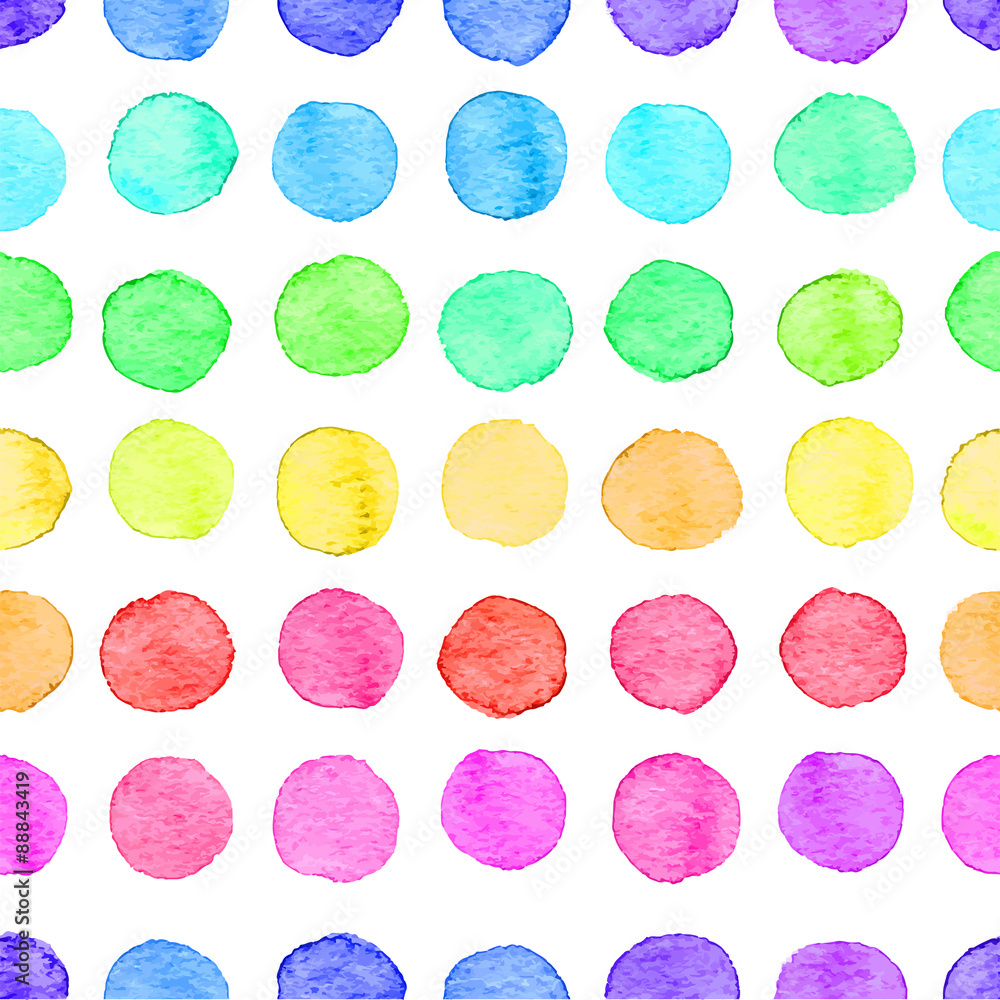 Seamless watercolor dots pattern Seamless watercolor dots pattern