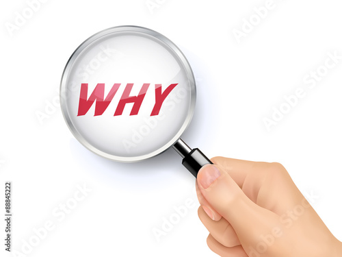 why showing through magnifying glass