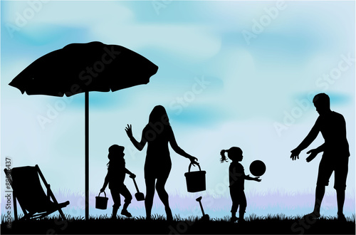 Family on vacations.