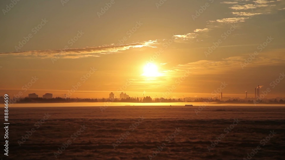 Dawn. Horizon. City Dawn. Horizon. City