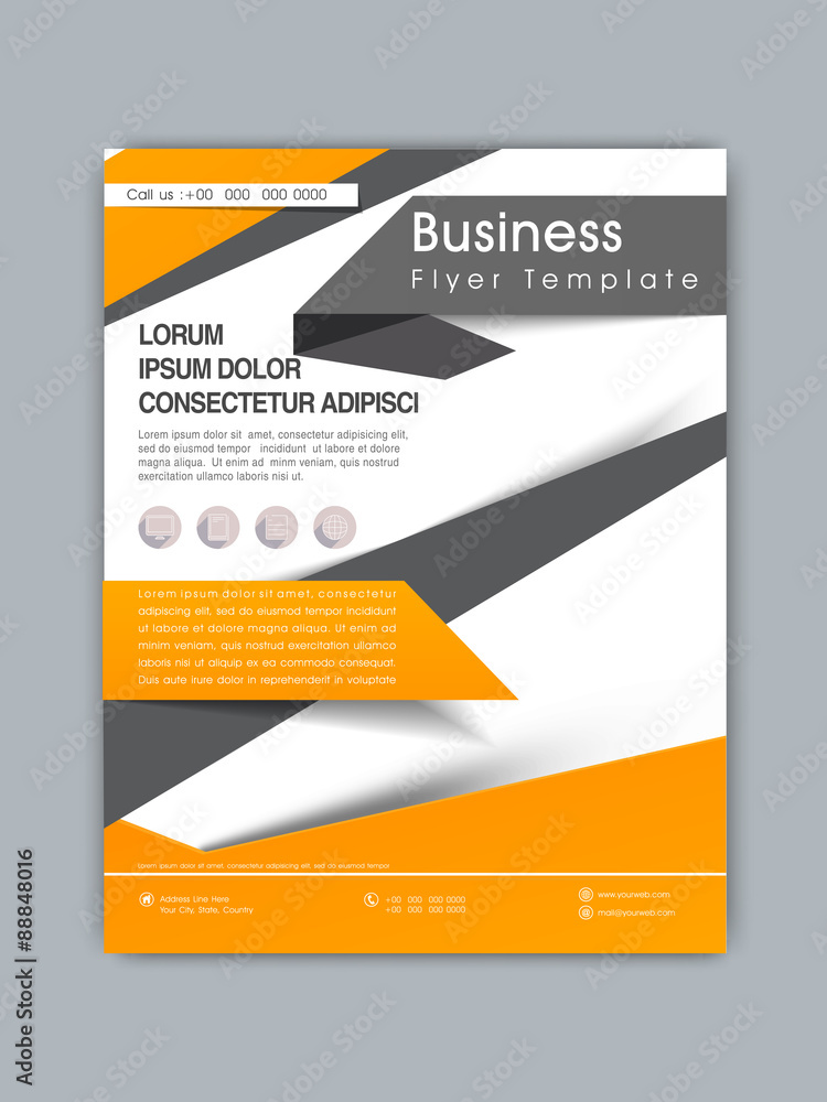 Professional business flyer or template design.