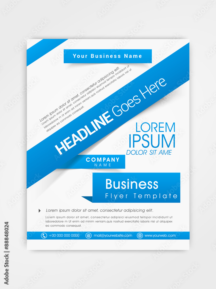 Professional business flyer or template design. Professional business flyer or template design.