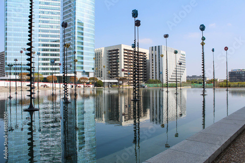 Esplanade De La Defense in Paris, France