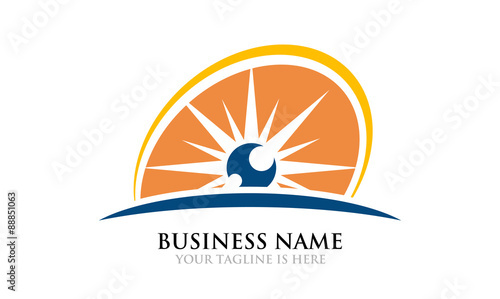 Eye Sun Rise - Sunrise Logo Template