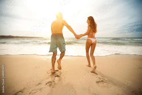 Love couple on beach