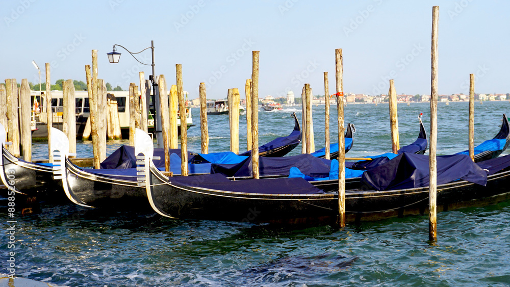 gondola boats floating in the sea Venice