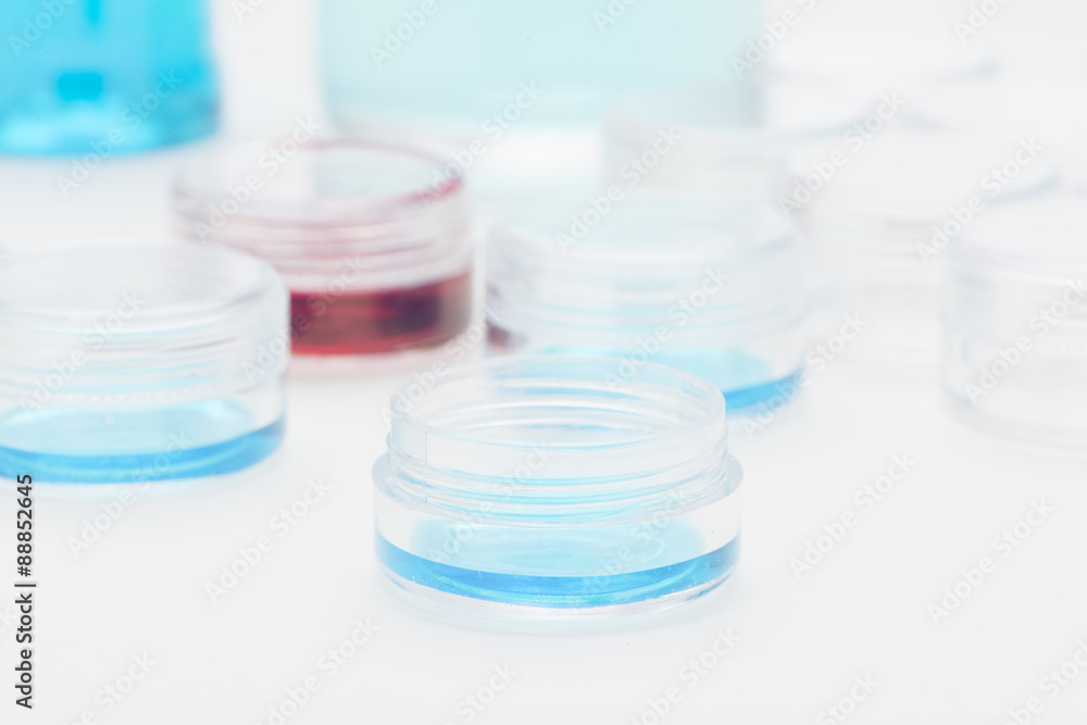 Resarch with samples in lab