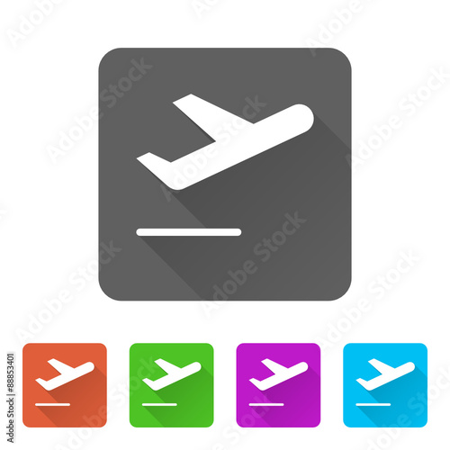 App Icon Long Shadow - 5 Colors