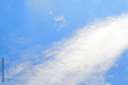 Blue sky and beautiful cloud as background texture