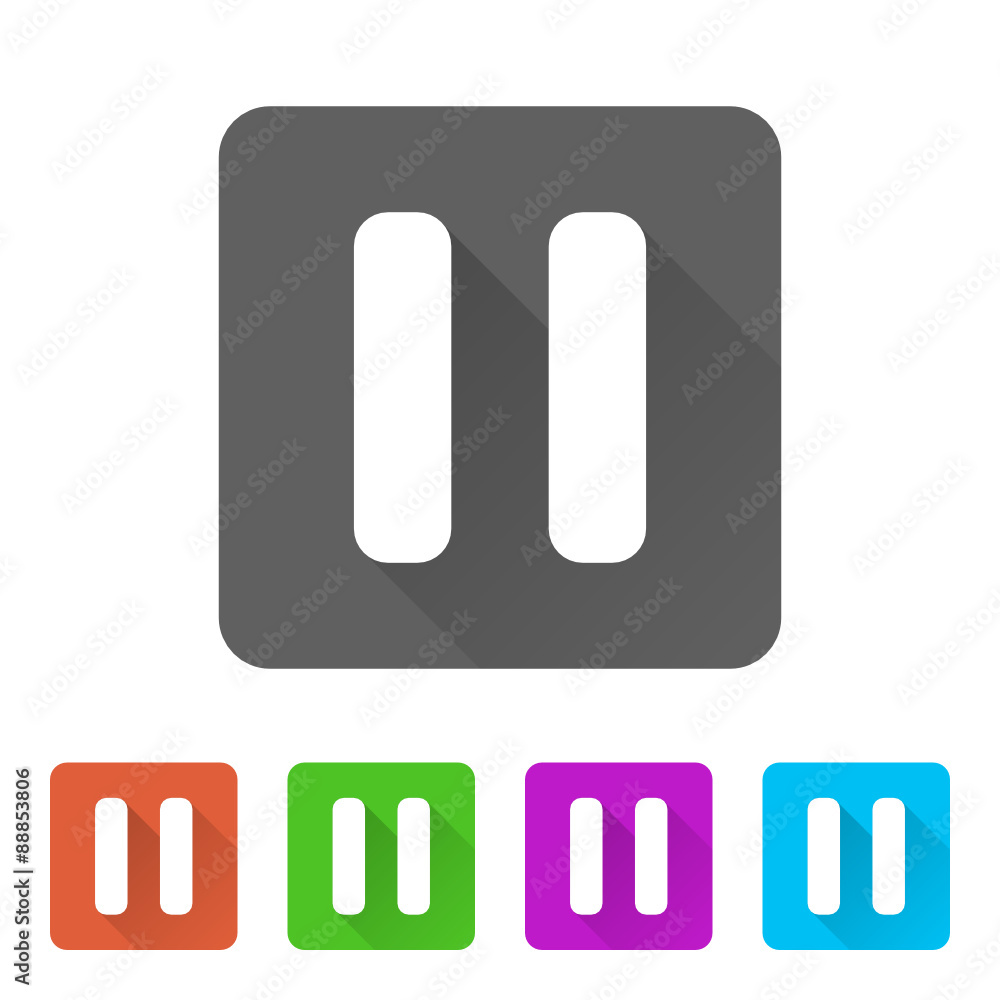 App Icon Long Shadow - 5 Colors App Icon Long Shadow - 5 Colors