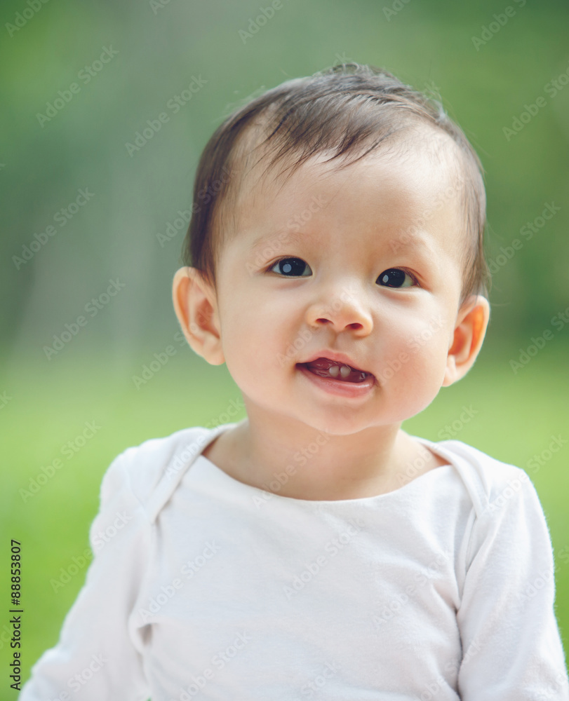 Portrait of an adorable baby girl (soft focus on the eyes) Portrait of an adorable baby girl (soft focus on the eyes)