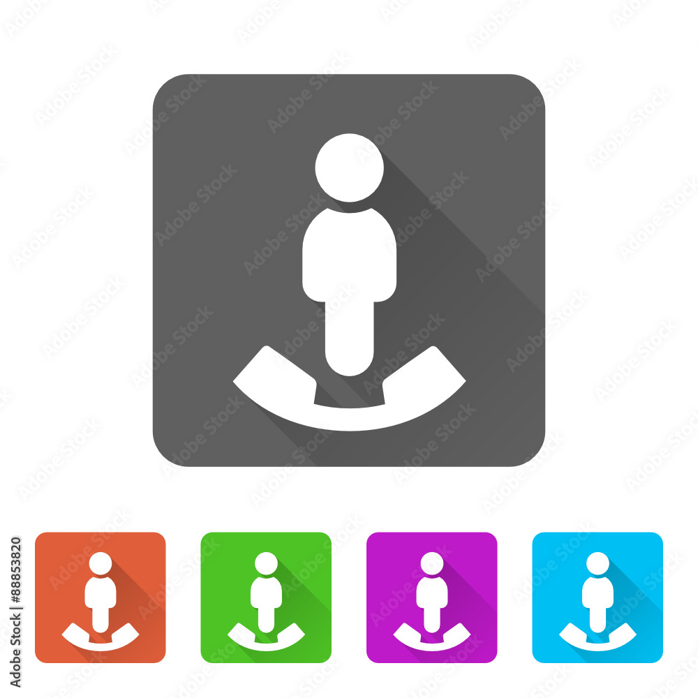 App Icon Long Shadow - 5 Colors App Icon Long Shadow - 5 Colors
