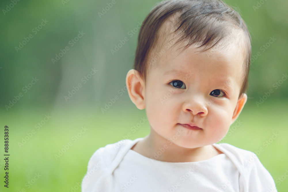 Portrait of an adorable baby girl (soft focus on the eyes) Portrait of an adorable baby girl (soft focus on the eyes)