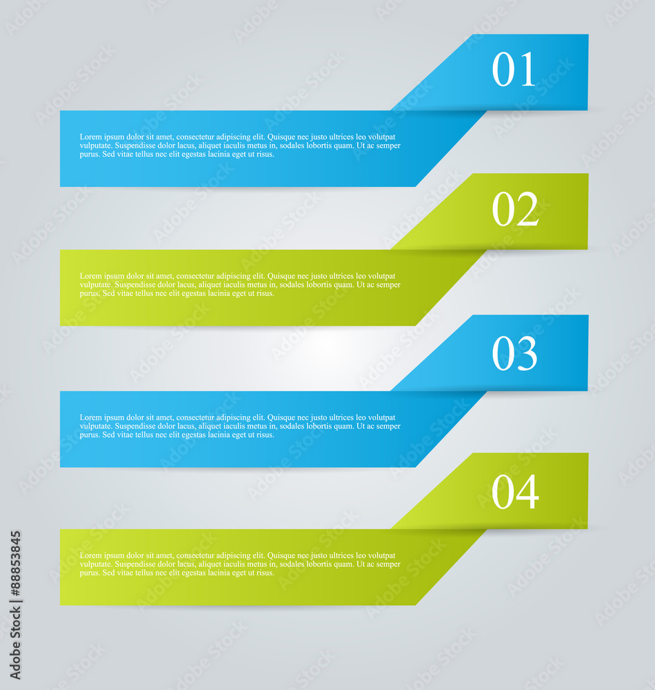 Business infographics template for presentation, education, web design, banners, brochures, flyers. Blue and green tabs. Vector illustration. Business infographics template for presentation, education, web design, banners, brochures, flyers. Blue and green tabs. Vector illustration.