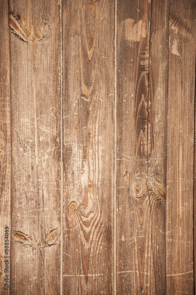 Naklejka premium close up of wall made of wooden planks