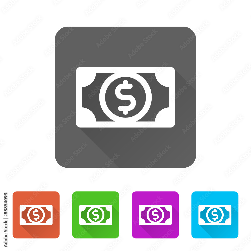 App Icon Long Shadow - 5 Colors App Icon Long Shadow - 5 Colors