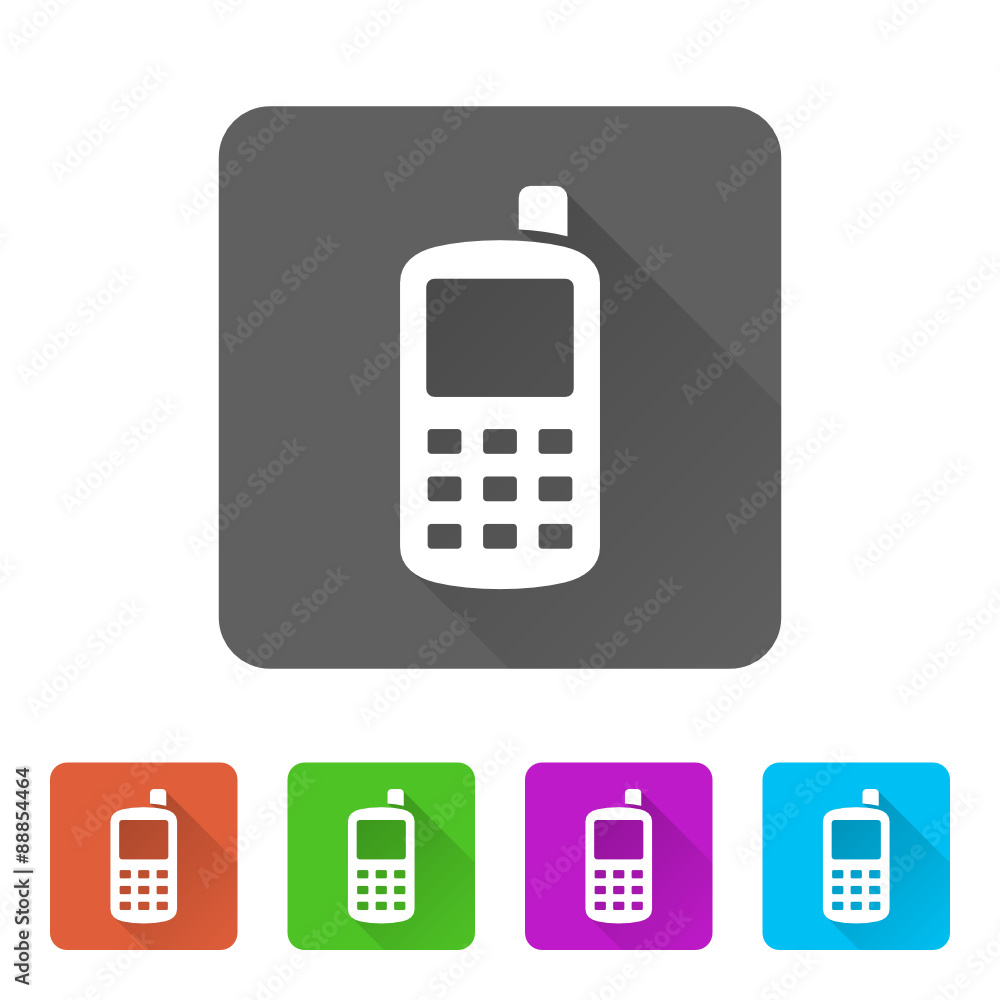 App Icon Long Shadow - 5 Colors App Icon Long Shadow - 5 Colors