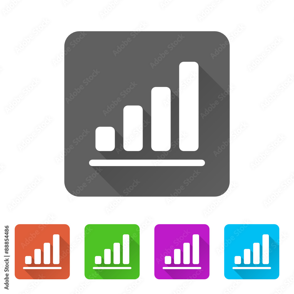 App Icon Long Shadow - 5 Colors