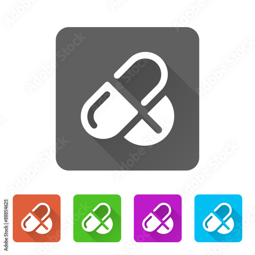 App Icon Long Shadow - 5 Colors