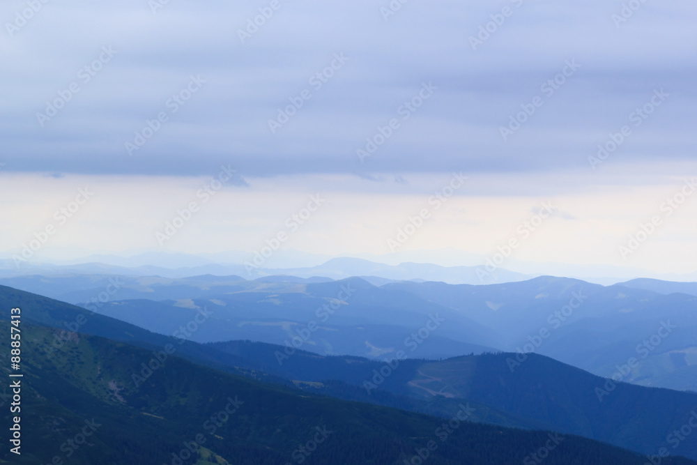 carpathian mountains in ukraine