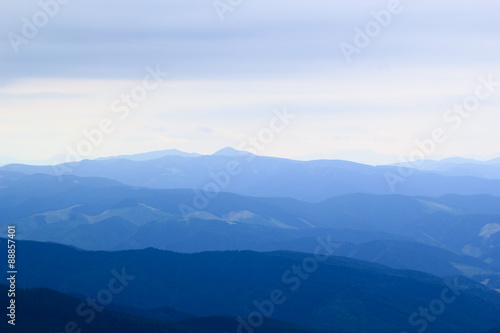 Fototapeta Naklejka Na Ścianę i Meble -  carpathian mountains in ukraine