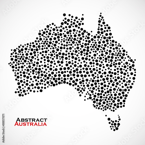 Wallpaper Mural Abstract map of Australia. Vector illustration. Eps 10 Torontodigital.ca