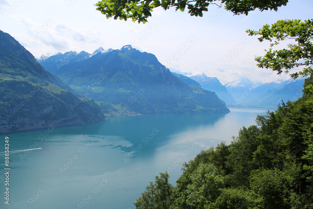 Mountain lake Switzerland