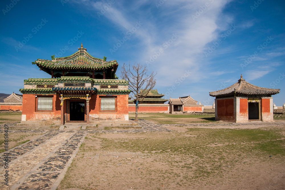 Karakorum Buddhist monastery in Mongolia. Erdene Zuu. Karakorum Buddhist monastery in Mongolia. Erdene Zuu.