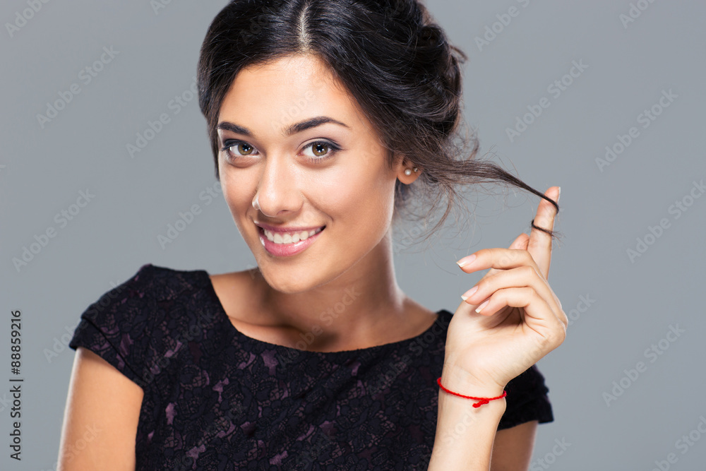Obraz premium Beauty portrait of a happy pretty woman