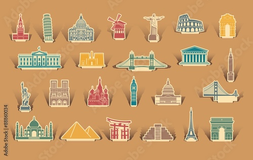 Label tourist attractions